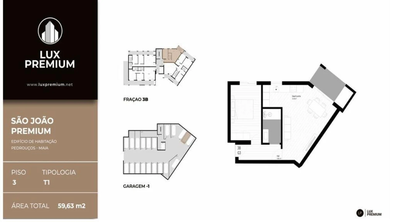 Apartamento T1 para Venda em Pedrouços Foto 5