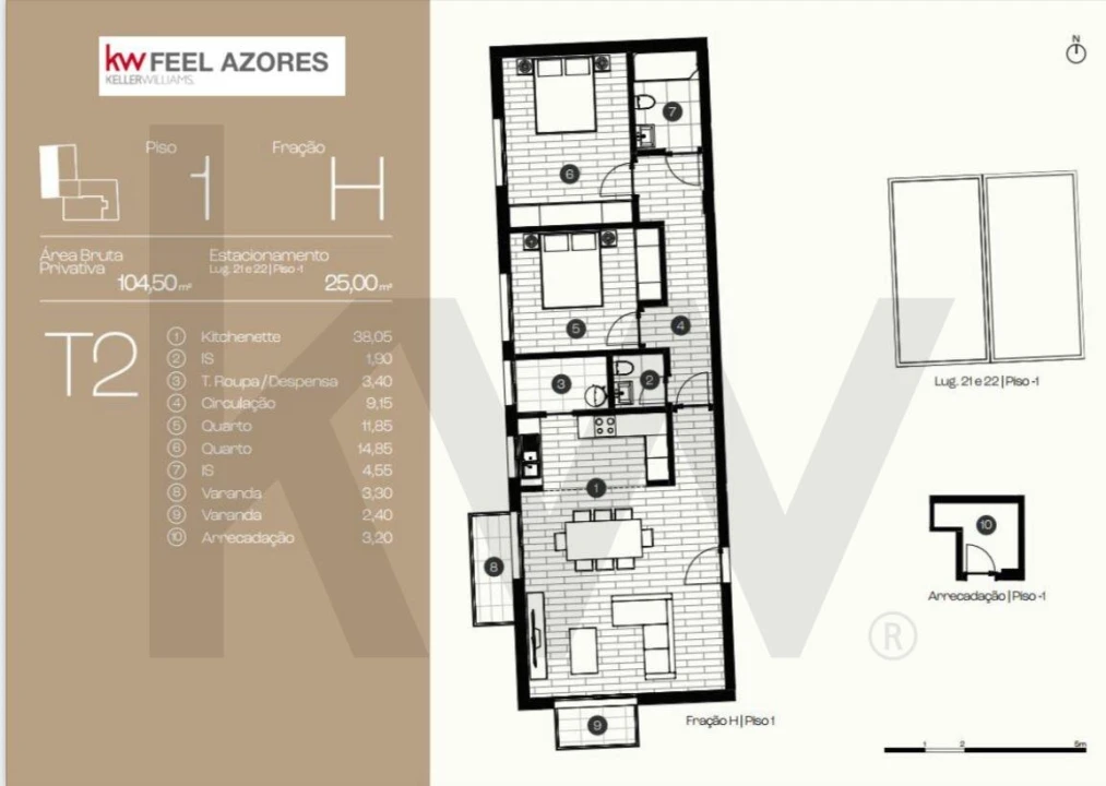 Apartamento T2 para Venda em Ponta Delgada (São José) Foto 7