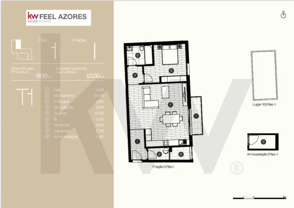 Apartamento T1 para Venda em Ponta Delgada (São José) Foto 6