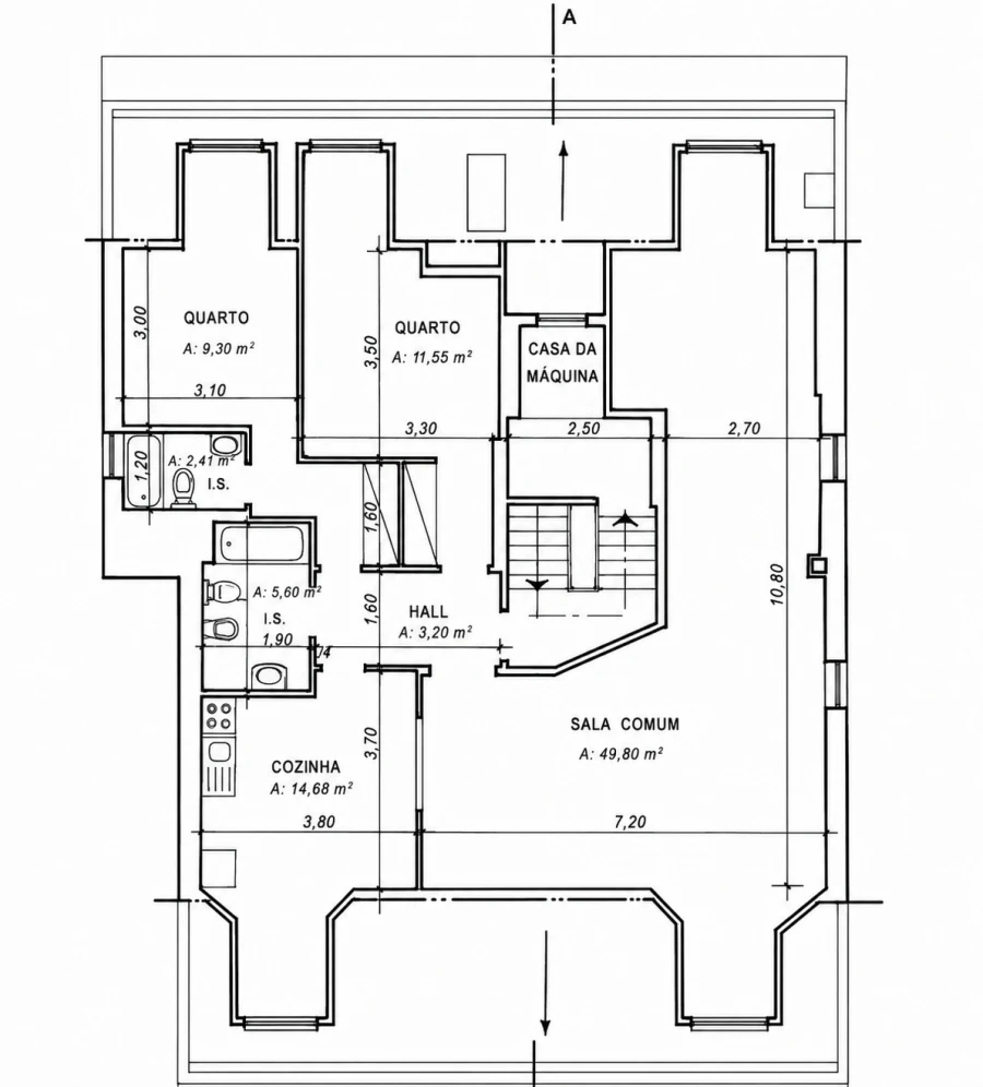 Apartamento T3 para Venda em Arroios Planta 1