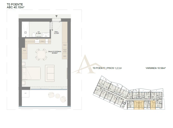 Apartamento para Venda em Oliveira do Douro Planta 1