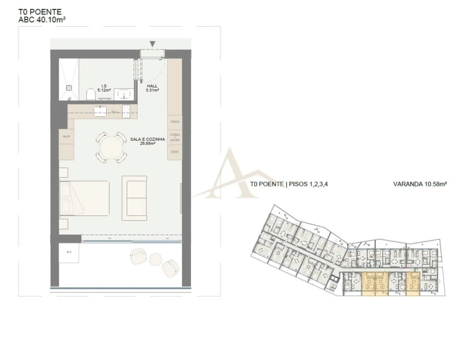 Apartamento para Venda em Oliveira do Douro Planta 1