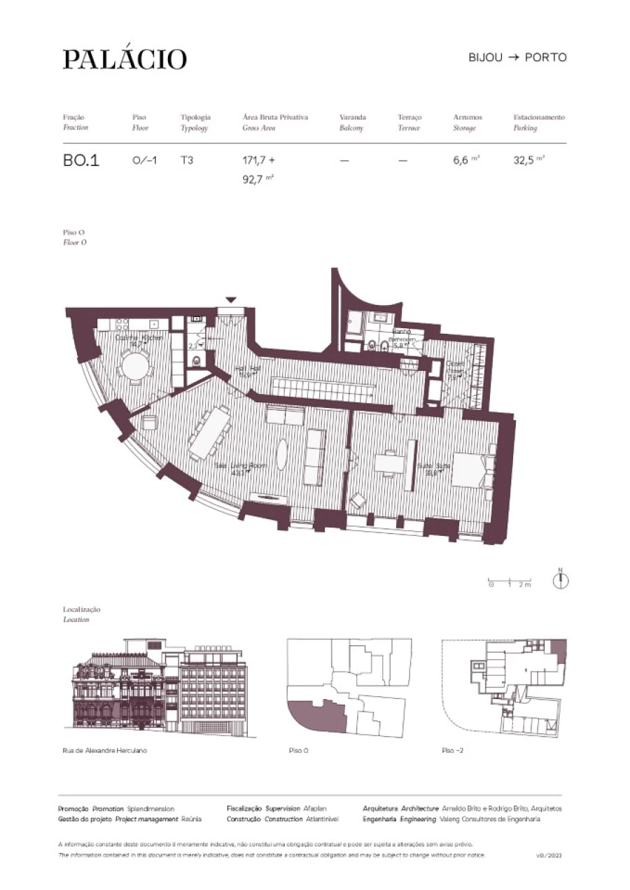 Apartamento T3 para Venda em Cedofeita, Santo Ildefonso, Sé, Miragaia, São Nicolau e Vitória Planta 1