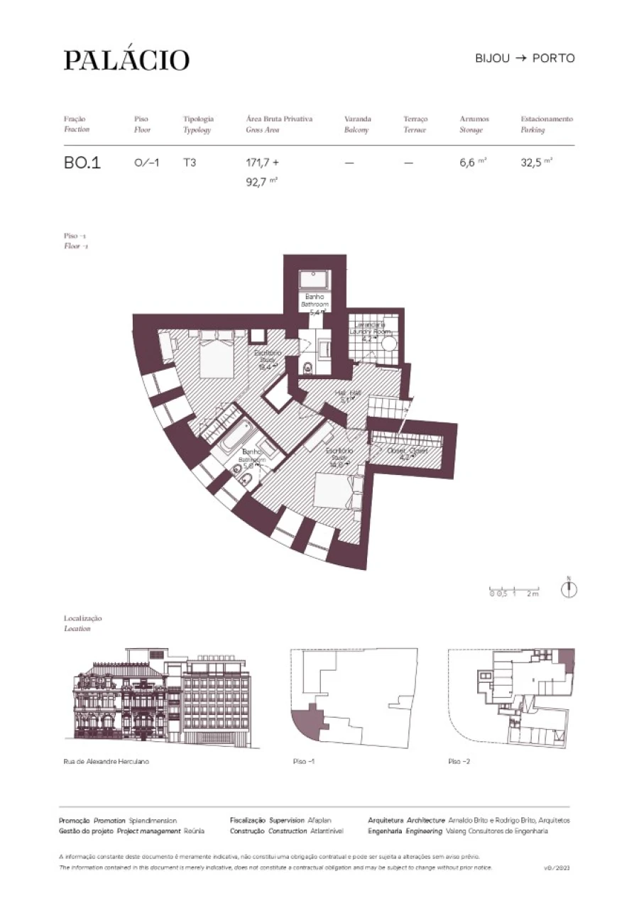 Apartamento T3 para Venda em Cedofeita, Santo Ildefonso, Sé, Miragaia, São Nicolau e Vitória Planta 2