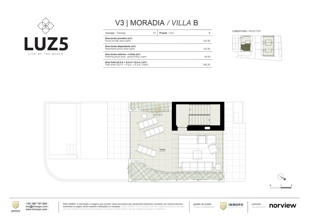 Moradia T3 para Venda em Luz Planta 4