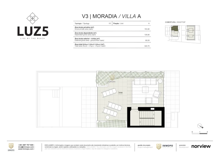 Moradia T3 para Venda em Luz Planta 4