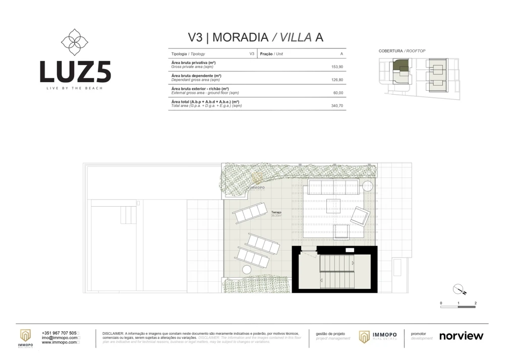 Moradia T3 para Venda em Luz Planta 4