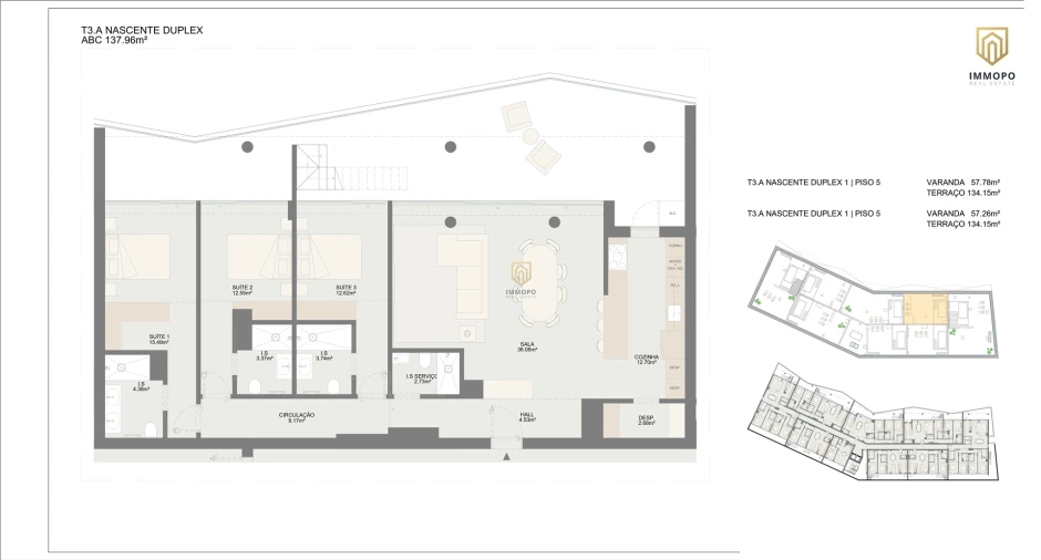 Apartamento T3 para Venda em Oliveira do Douro Foto 46