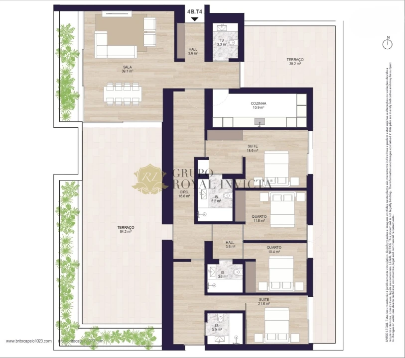Apartamento T4 para Venda em Matosinhos e Leça da Palmeira Foto 19