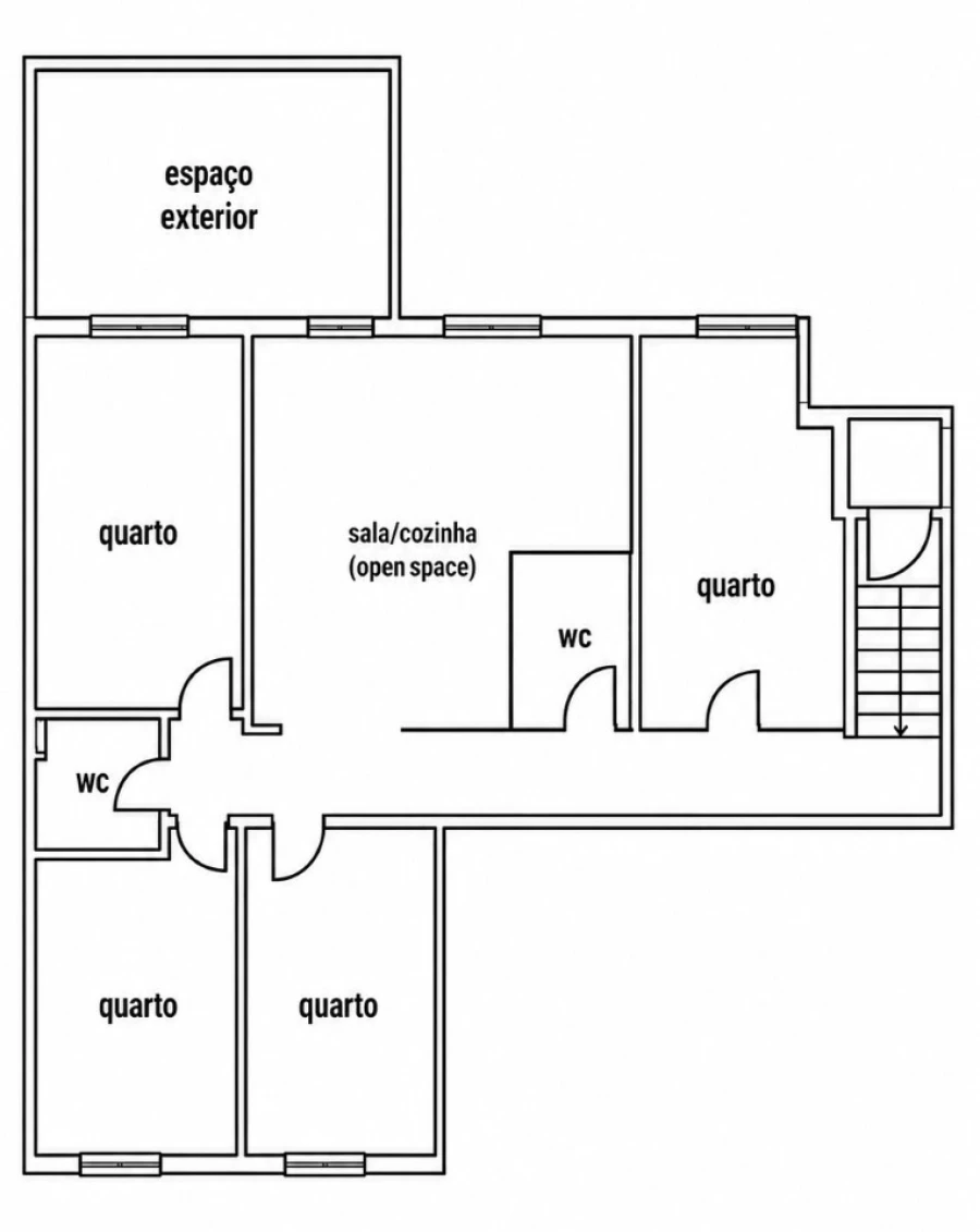 Apartamento T4 para Venda em União das Freguesias de Setúbal Planta 1