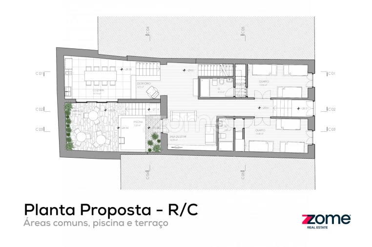 Moradia T9 para Venda em Ponta Delgada (São Sebastião) Planta 1