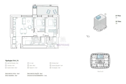 Apartamento T3 para Venda em Paranhos