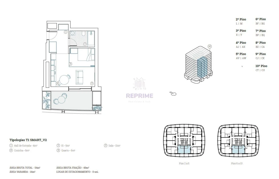 Apartamento T1 para Venda em Paranhos Foto 5