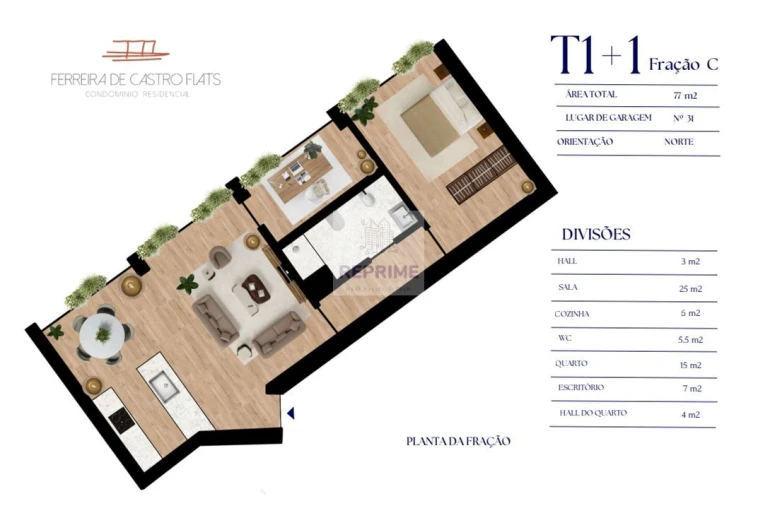 Apartamento T1 para Venda em Bonfim Foto 8