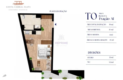 Apartamento T0 para Venda em Bonfim
