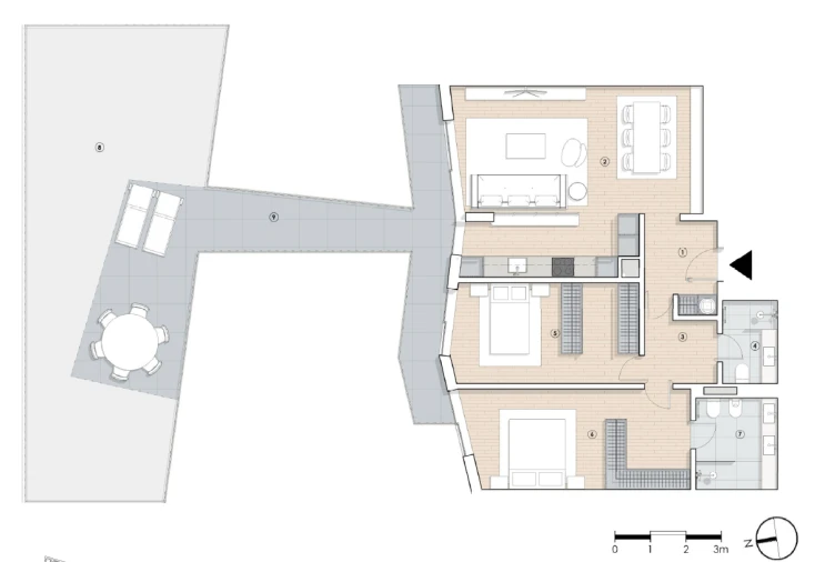 Apartamento T3 para Venda em Paranhos Planta 2