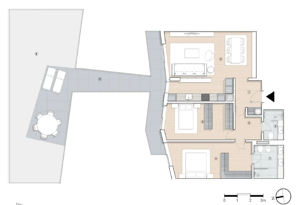 Apartamento T3 para Venda em Paranhos Planta 2