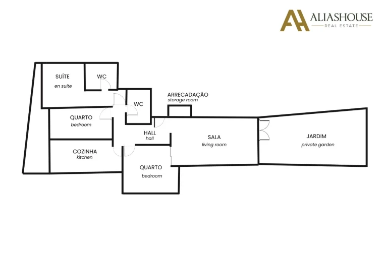 Apartamento T3 para Arrendamento em Carvalhal Planta 1