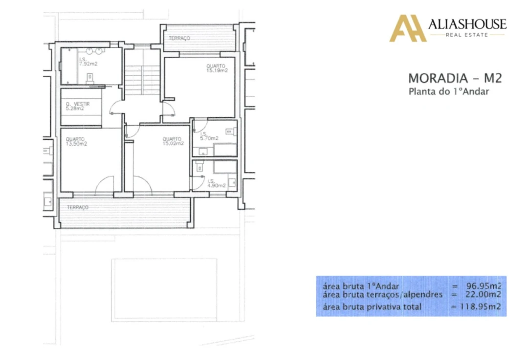 Moradia T4 para Venda em Alcabideche Planta 2