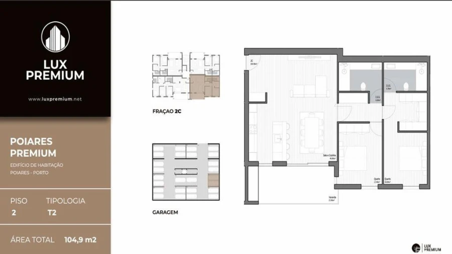 Apartamento T2 para Venda em Poiares (Santo Andre) Foto 6