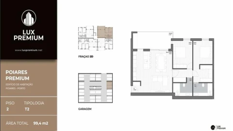 Apartamento T2 para Venda em Poiares (Santo Andre)