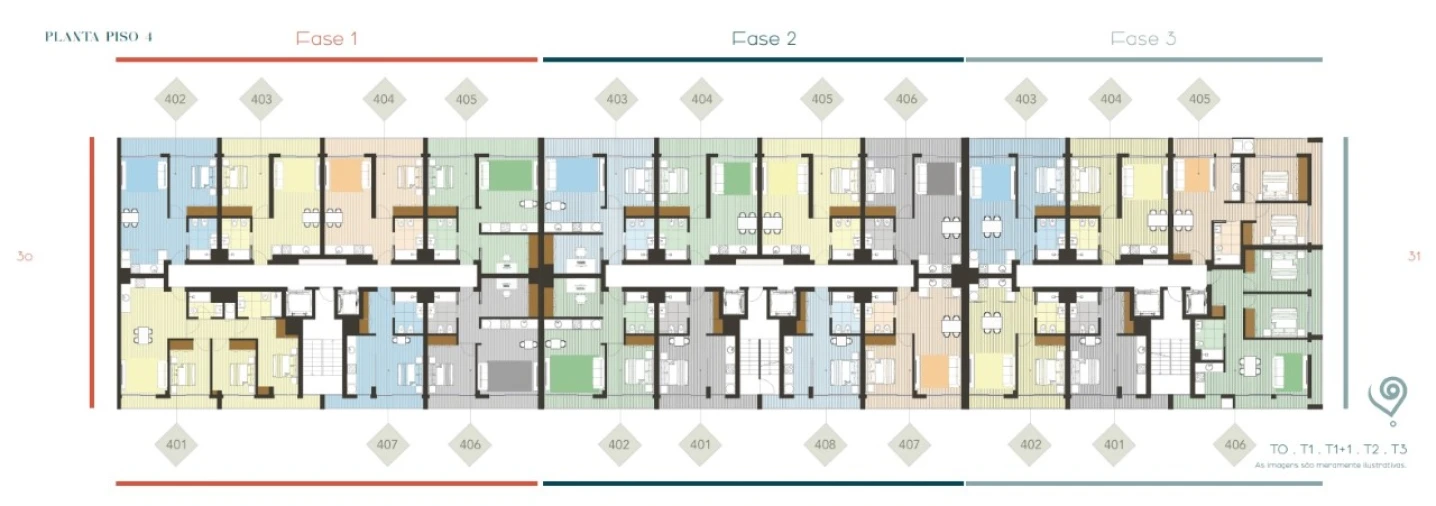 Apartamento T1 para Venda em Pedrouços Planta 2