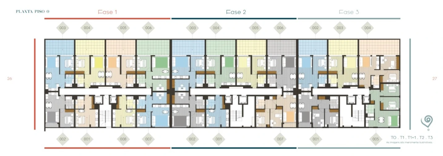 Apartamento T2 para Venda em Pedrouços Planta 1