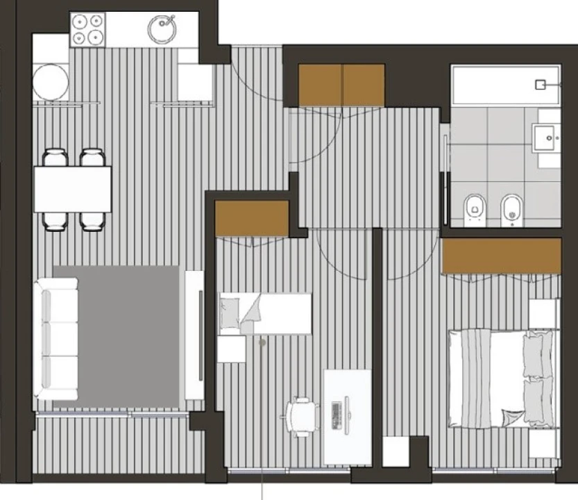 Apartamento T2 para Venda em Pedrouços Planta 2