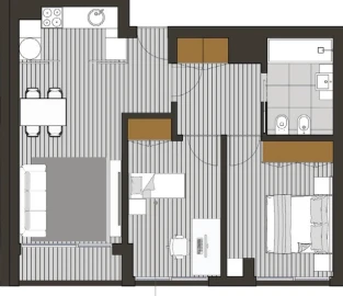 Apartamento T2 para Venda em Pedrouços