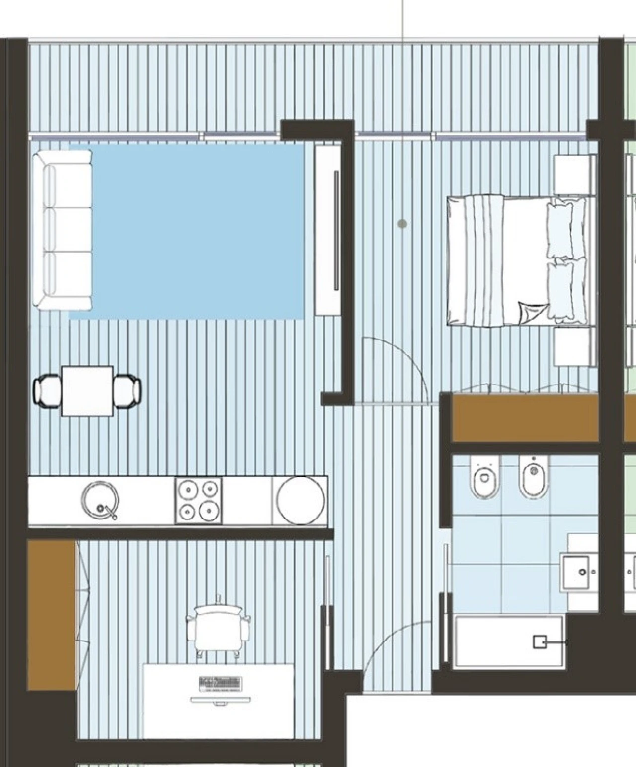 Apartamento T1 para Venda em Pedrouços Planta 2