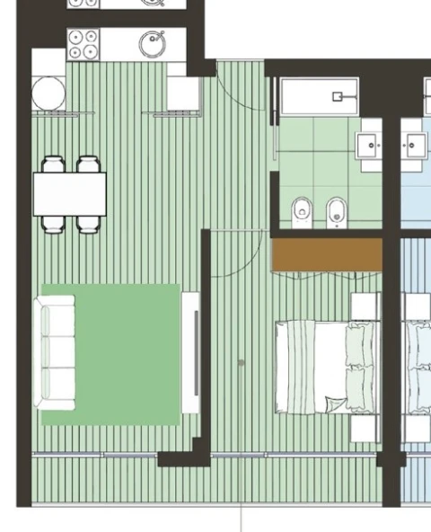 Apartamento T1 para Venda em Pedrouços