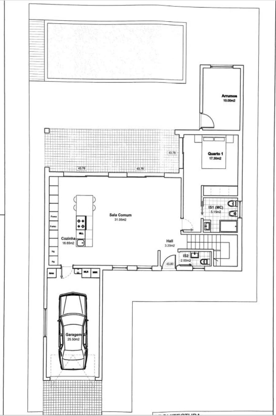 Moradia T3 para Venda em Nadadouro Planta 1