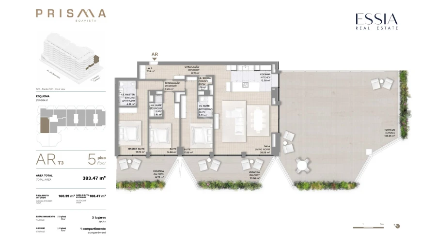 Apartamento T3 para Venda em Lordelo do Ouro e Massarelos Planta 1
