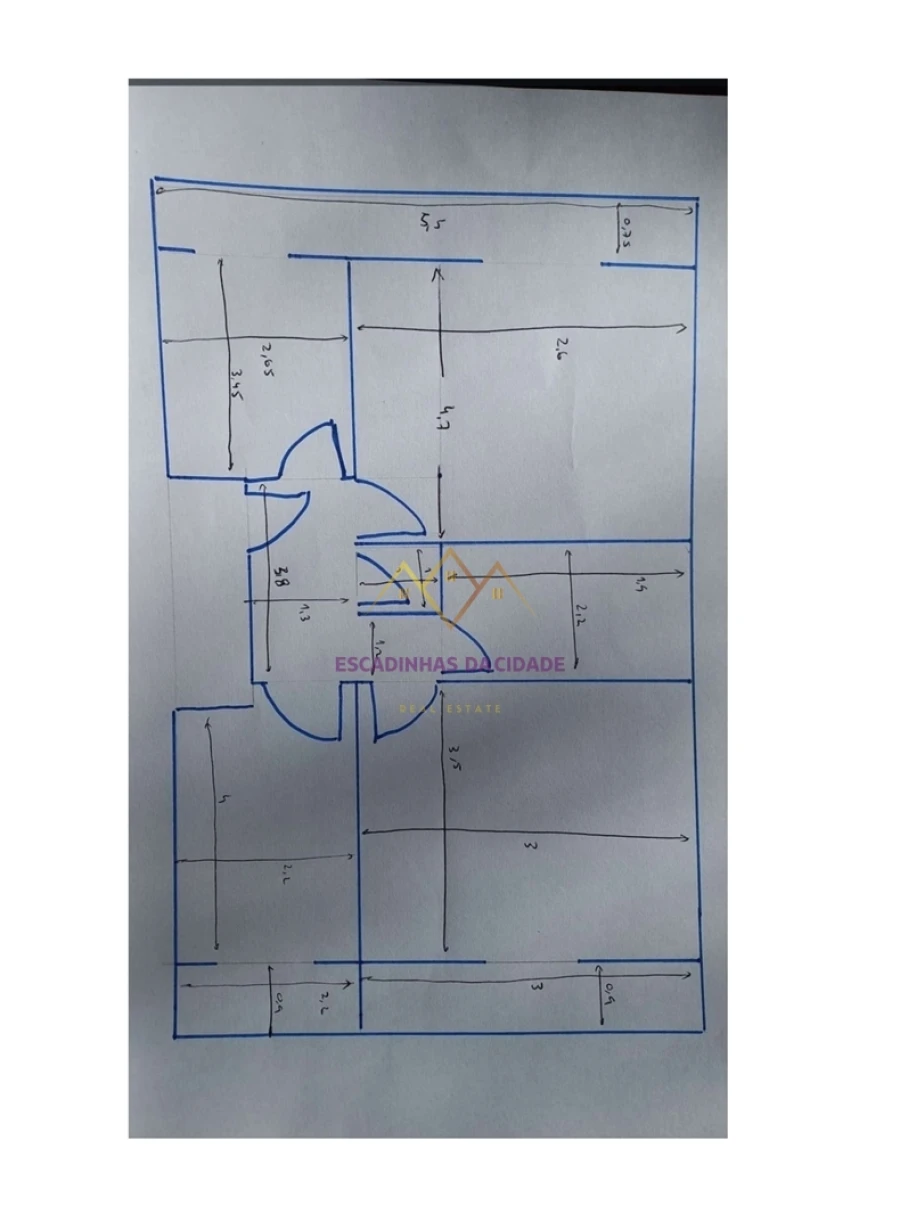 Apartamento T2 para Venda em Águas Livres Planta 1