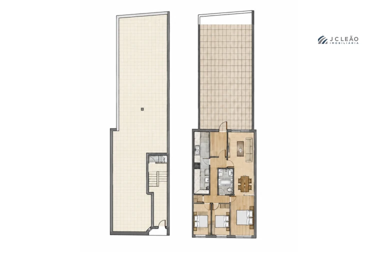 Apartamento T3 para Venda em Matosinhos e Leça da Palmeira Planta 1