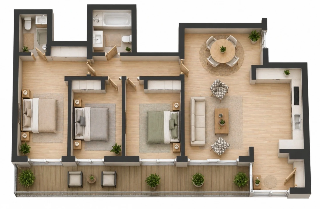 Apartamento T3 para Venda em Lordelo Foto 5