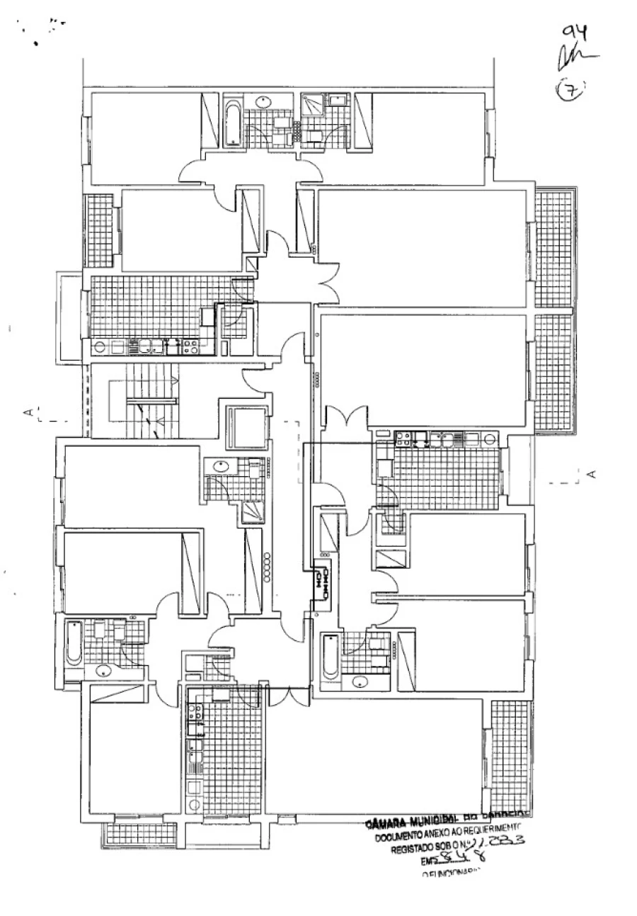 Apartamento T3 para Venda em Alto do Seixalinho, Santo André e Verderena Planta 1