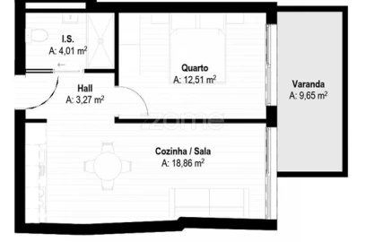 Apartamento T1 para Venda em Mafamude e Vilar do Paraíso