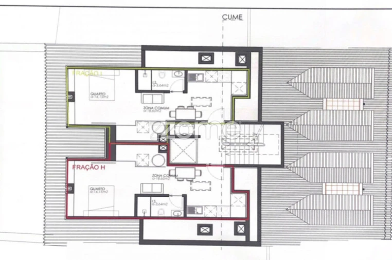 Apartamento T1 para Venda em São Vitor (Braga) Planta 1