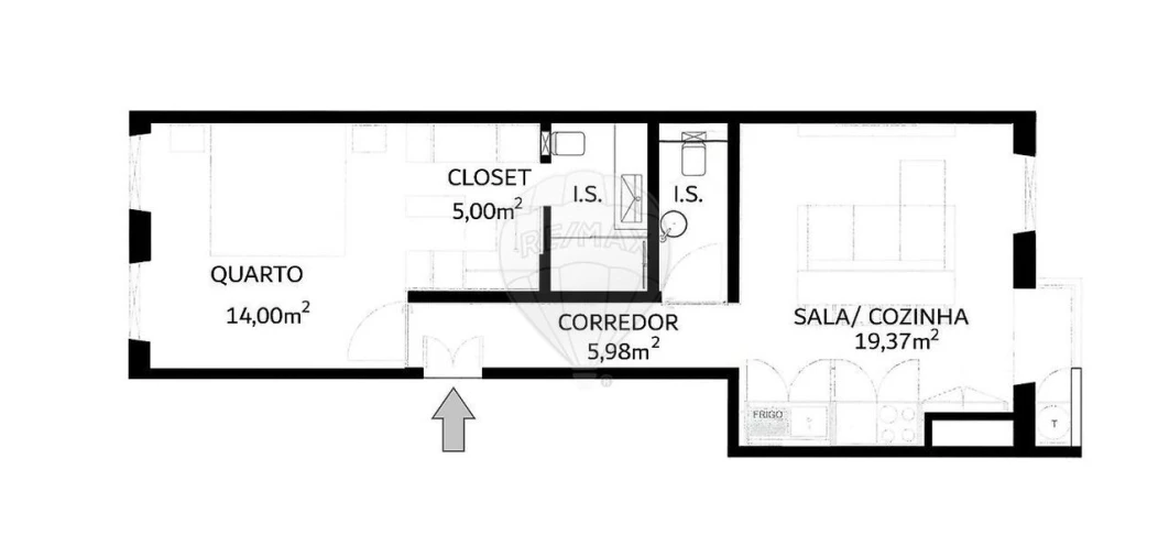 Apartamento T1 para Venda em Misericórdia Foto 26