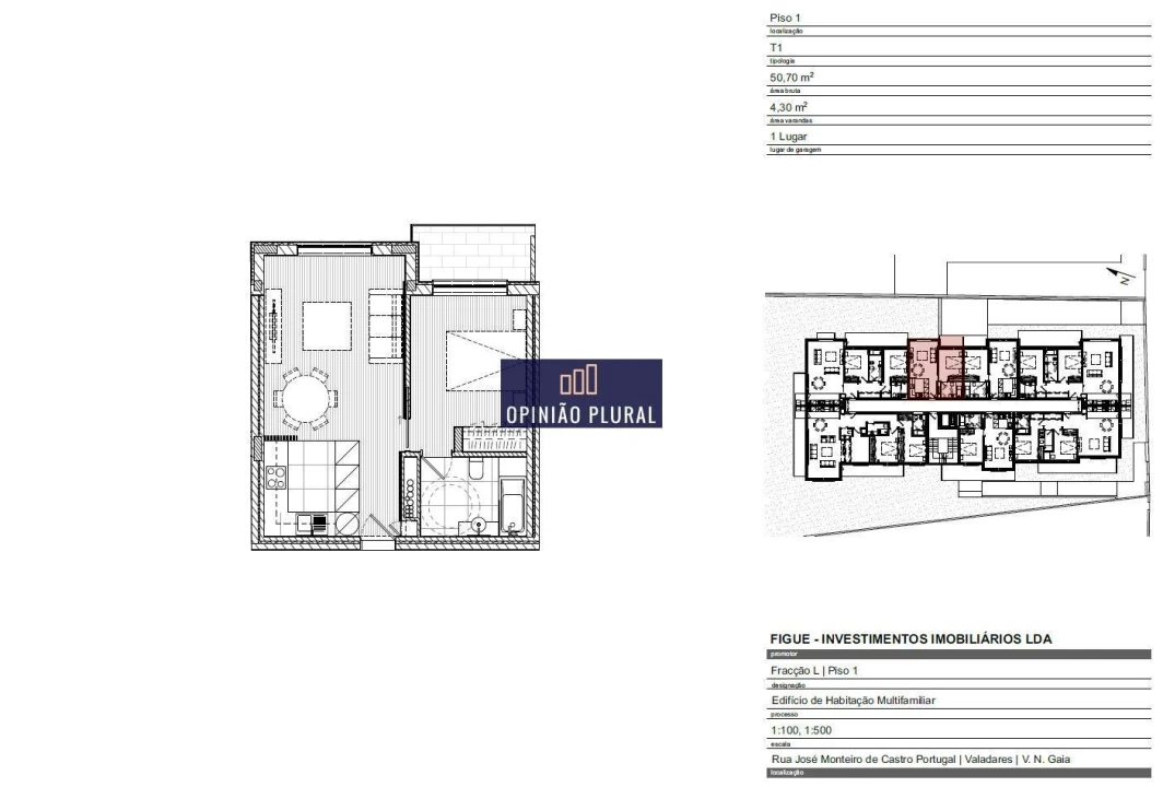 Apartamento T1 para Venda em Gulpilhares e Valadares Foto 11