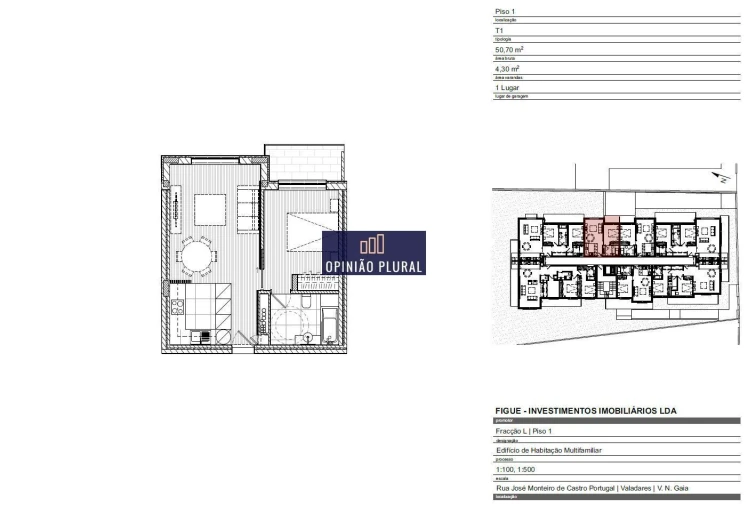 Apartamento T1 para Venda em Gulpilhares e Valadares Foto 11