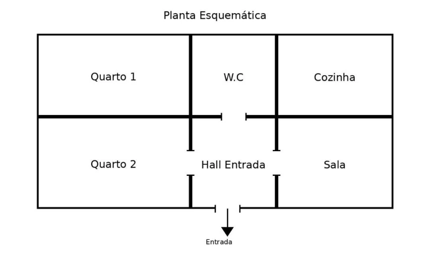 Apartamento T2 para Venda em Corroios Planta 1