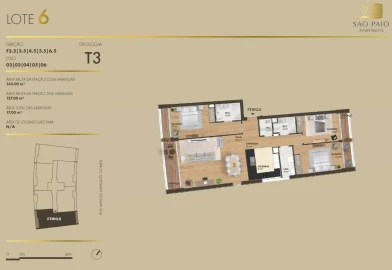 Apartamento T3 para Venda em Canidelo