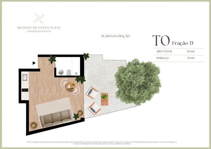 Apartamento T0 para Venda em Matosinhos e Leça da Palmeira Planta 1