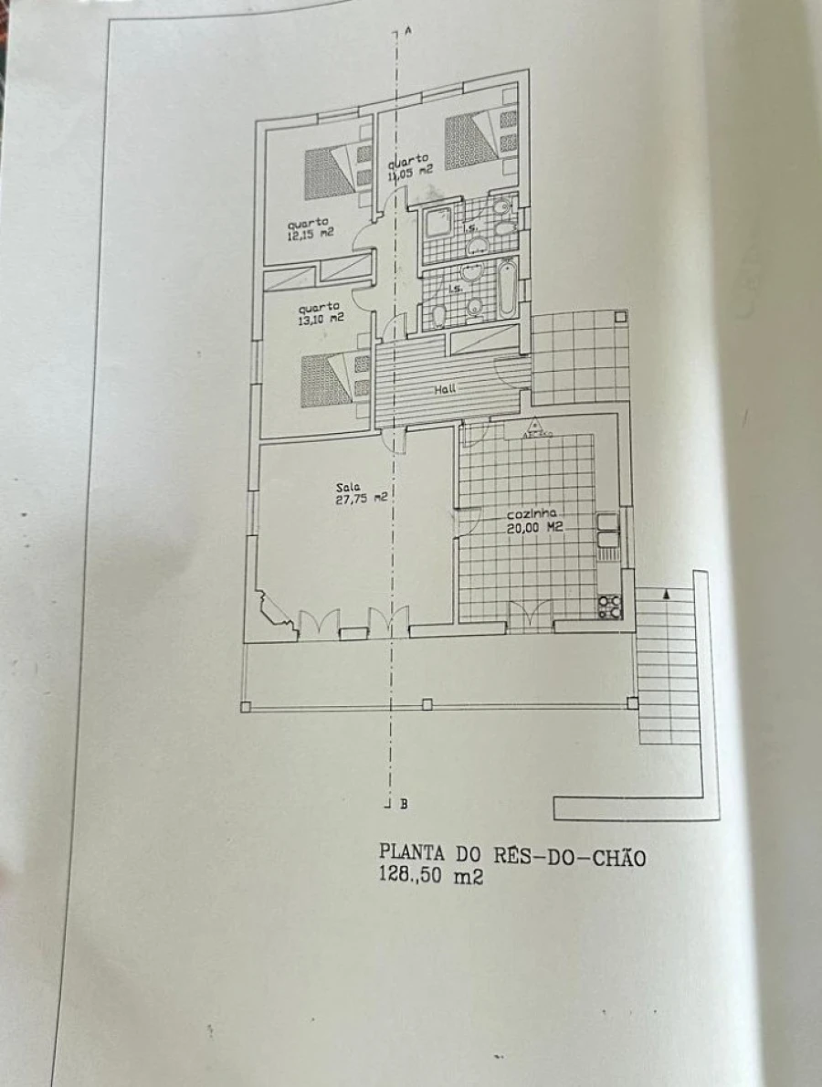 Moradia T3 para Venda em Venade e Azevedo Planta 1