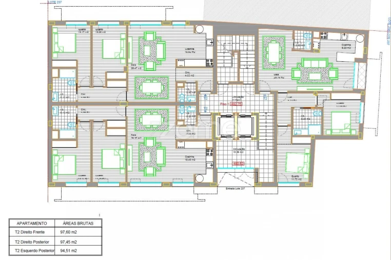 Apartamento T2 para Venda em Viseu Planta 1