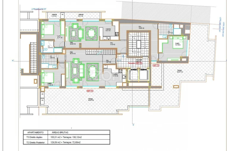 Apartamento T2 para Venda em Viseu Planta 2