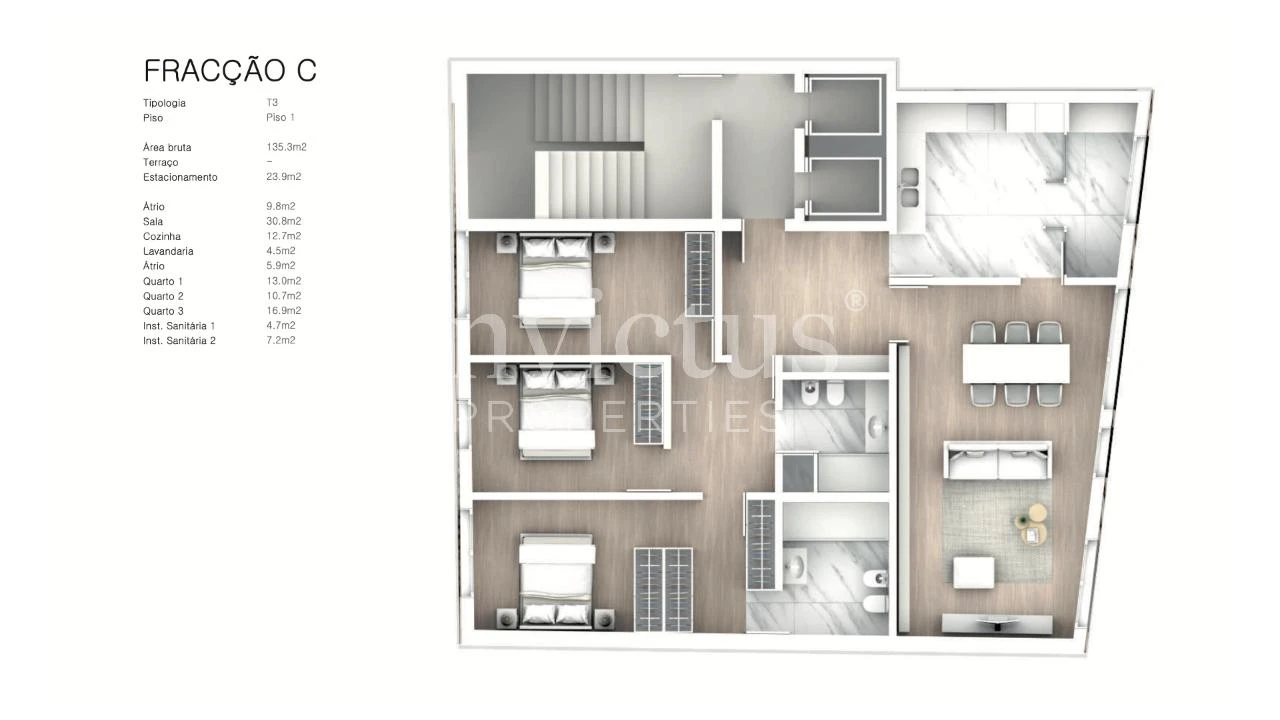 Apartamento T3 para Venda em Cedofeita, Santo Ildefonso, Sé, Miragaia, São Nicolau e Vitória Foto 21