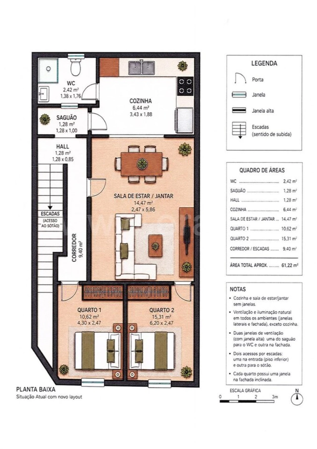 Apartamento T2 para Venda em Covilhã e Canhoso Foto 2
